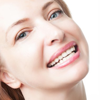 güzel bir kadın yüzüne yakın çekim