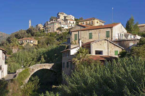 Dolcedo, a beautiful village near Imperia — Stock Photo, Image