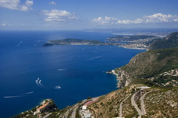 A rocha a cidade de principaute de monaco e monte carlo em th — Fotografia de Stock