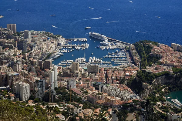 Skalní město principaute Monako a monte carlo v th Royalty Free Stock Obrázky