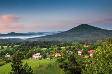 Bohem İsviçre 'de Sonbahar Sabahı, Bohemya, Çek Cumhuriyeti