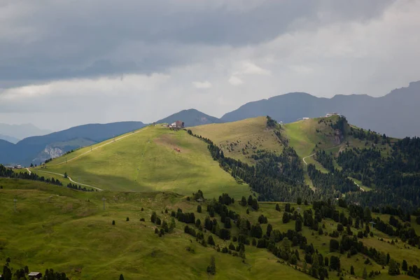 Landskap Skog Trentino Med Dolomiti Berg — Stockfoto