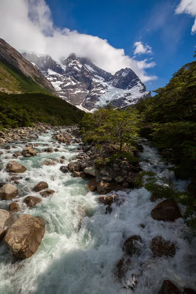 Torres Del Paine Nationalpark Chile Som Förklarades Vara Ett Biosfärområde — Stockfoto