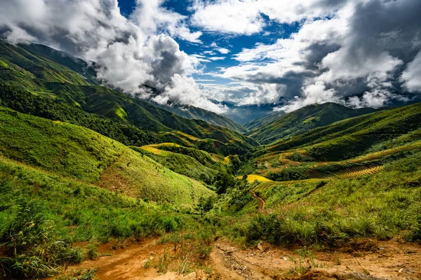 Cang Chai Paesaggio Terrazzato Campo Riso Vicino Sapa Vietnam Del — Foto Stock