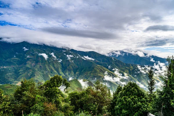 Cang Chai Kuzey Vietnam Sapa Yakınlarındaki Pirinç Tarlası Manzaralı — Stok fotoğraf