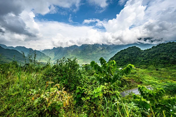 Horská Cesta Krásném Údolí Provincie Giang Vietnam — Stock fotografie