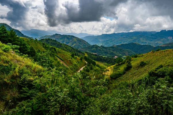 Horská Cesta Krásném Údolí Provincie Giang Vietnam — Stock fotografie