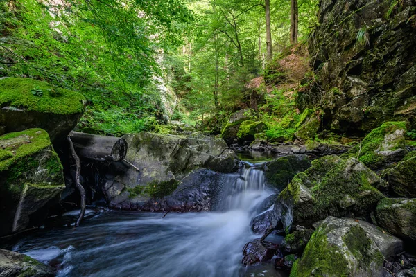 Bellissimo Paesaggio Verde Diversificato Della Repubblica Ceca Regione Vysocina — Foto Stock