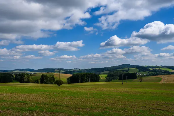 Bela Paisagem Verde Diversificada República Checa Região Vysocina — Fotografia de Stock