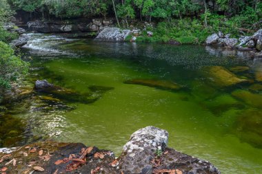 Kolombiya 'daki gökkuşağı nehri ya da beş renk nehri en güzel doğa yerlerinden biridir, adı Kristal Kanyon' dur.