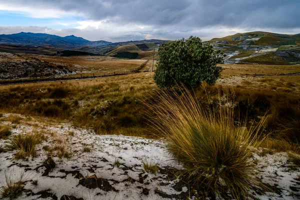 Diverse Central Landscape Mountains Valleys Canyons South America Ecuador — Stock Photo, Image