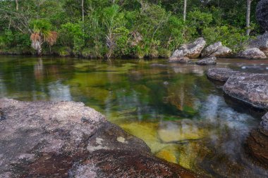Kolombiya 'daki gökkuşağı nehri ya da beş renk nehri en güzel doğa yerlerinden biridir, adı Kristal Kanyon' dur.