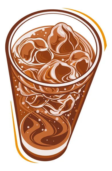 Ilustración de cola — Vector de stock