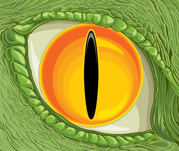 Dinosaur cartoon eye — Stock Vector