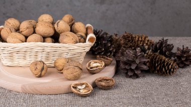 Fındık ve kabukları.