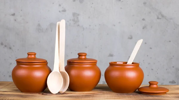 Utensílios de cozinha feitos à mão — Fotografia de Stock