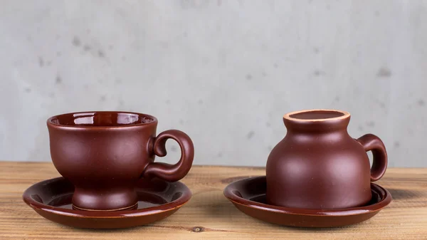 Utensilios de cerámica para café — Foto de Stock