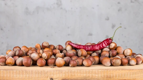 Selectie van verschillende noten — Stockfoto