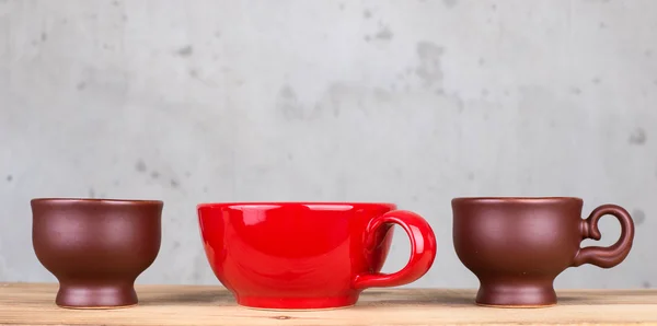 A set of ceramic cups — Stock Photo, Image