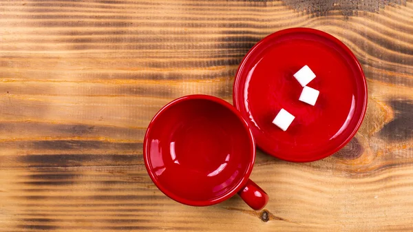 Un conjunto de tazas de cerámica — Foto de Stock