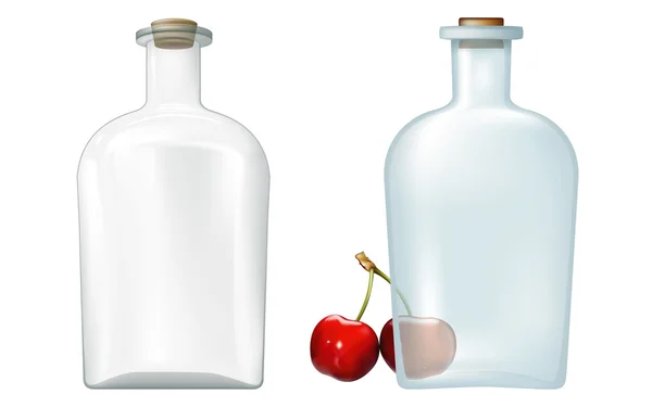 Bottles for food liquids — Stock Vector