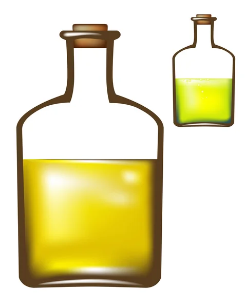 Botellas para líquidos alimenticios — Vector de stock