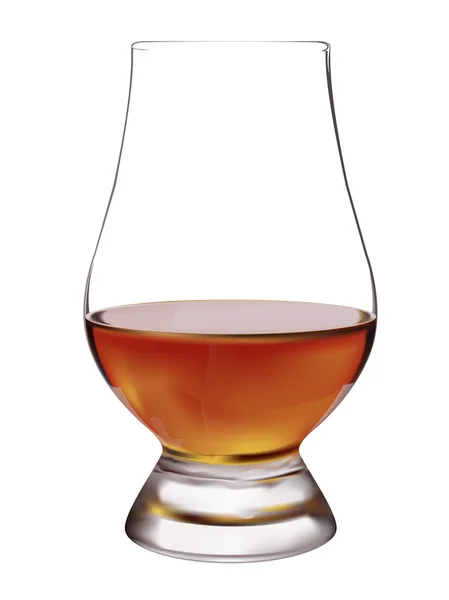 Een glas whisky. — Stockvector