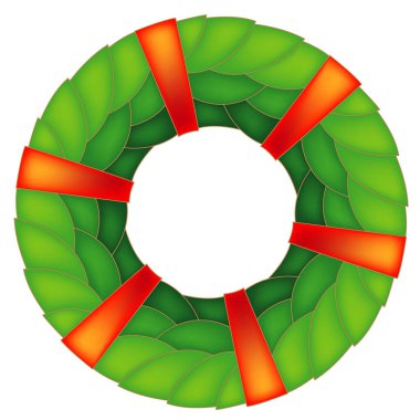 Noel süsleri ve dekorasyonları için Noel çelengi