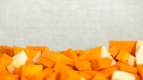 A dish of pumpkin and potatoes in sour cream sauce — Stock Photo, Image