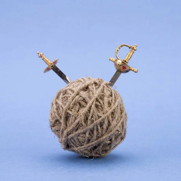 Fios Naturais Para Tricotar Roupas Quentes Leves — Fotografia de Stock