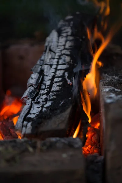 Fogo Lareira Conforto Calor Silêncio Mais Seguro — Fotografia de Stock