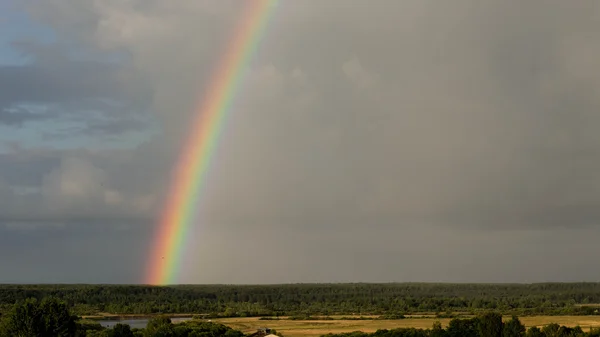 Beautiful rainbow after the rain.