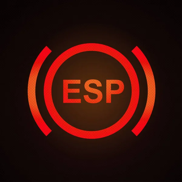 ESP uyarı ışığı vektör çizimi, elektronik istikrar programı.
