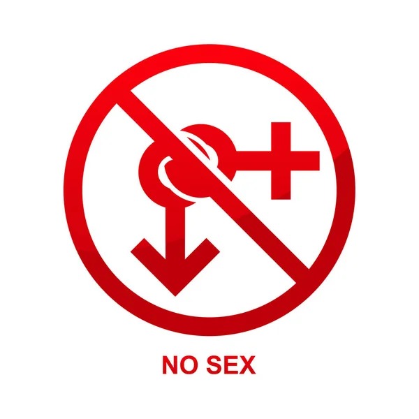 Δεν Υπάρχει Σύμβολο Φύλου Απομονωμένο Λευκή Διανυσματική Απεικόνιση Φόντου — Διανυσματικό Αρχείο