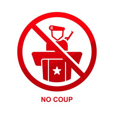 Beyaz arkaplan vektör illüstrasyonunda darbe işareti yok.