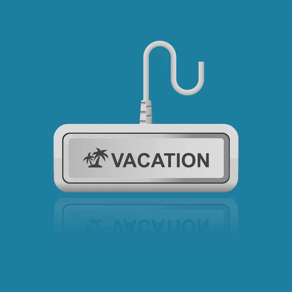 Vakantie Sleutel Geïsoleerd Achtergrond Vector Illustratie — Stockvector