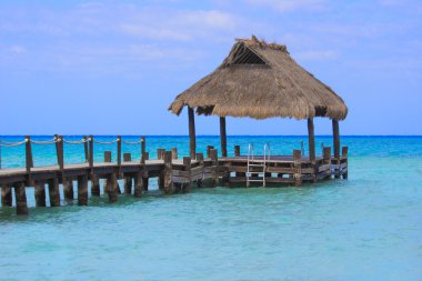 okyanus rıhtım tropikal Adası'nda