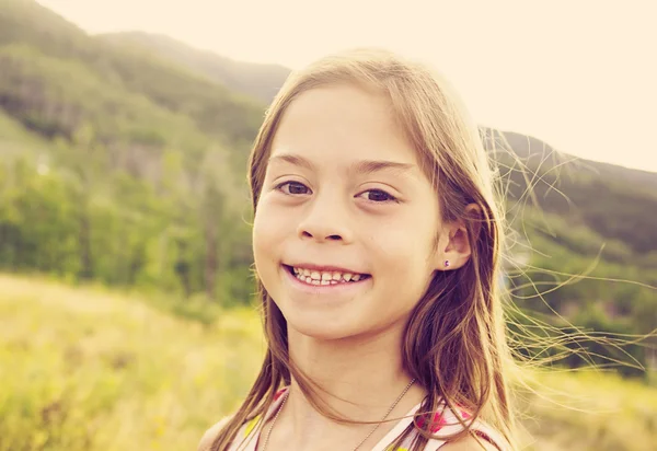 Hispanic girl candid portrait — Stock Photo, Image