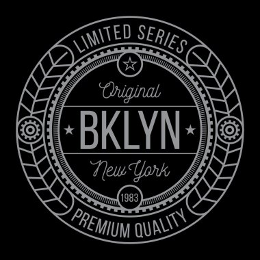 New York Brooklyn tipografi