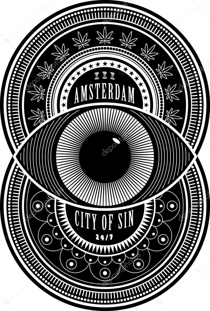 Amsterdam the City of Sin sign