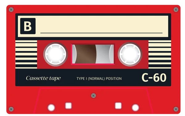 Vintage cassette tape — Stock Vector