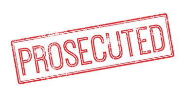 Beyaz kovuşturmaya kırmızı lastik damgası