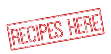 Yemek tarifleri burada kırmızı lastik damgası beyaz