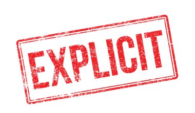 Beyaz üzerinde açık kırmızı lastik damgası