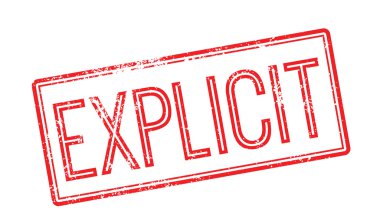 Beyaz üzerinde açık kırmızı lastik damgası