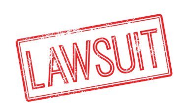 Dava kırmızı lastik damgası beyaz