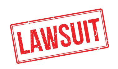 Dava kırmızı lastik damgası beyaz