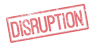 Bozulma kırmızı lastik damgası beyaz