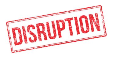 Bozulma kırmızı lastik damgası beyaz