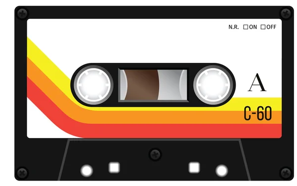 Vintage cassette tape — Stock Vector